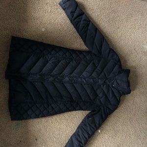CHEVRON QUILTED PUFFER JACKET